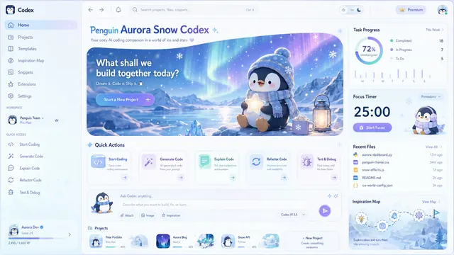 Aurora Snow Penguin