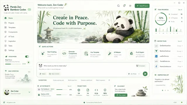 Zen Bamboo Panda
